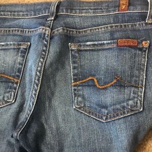 Barely worn 7 for all Mankind jeans